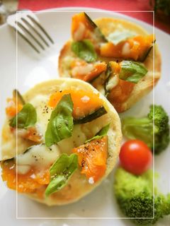 南瓜煮物のバジルレモン*チーズトースト-レシピのメイン写真
