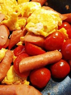 ウインナー卵炒め-レシピのメイン写真
