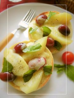 ぶどうとキウイのサラダトースト-レシピのメイン写真