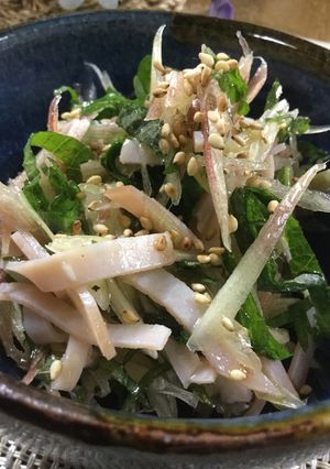 ハムとみょうがと大葉の和え物♡-レシピのメイン写真