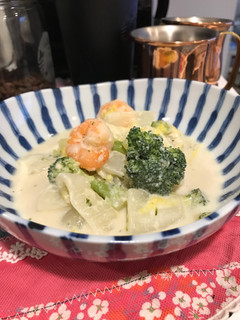 低糖質な白菜とエビのクリーム煮-レシピのメイン写真