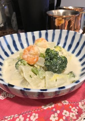 低糖質な白菜とエビのクリーム煮-レシピのメイン写真