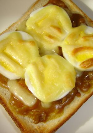カレー♡たまごトースト-レシピのメイン写真