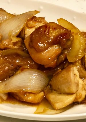 簡単！照り焼きチキ&玉ねぎ-レシピのメイン写真