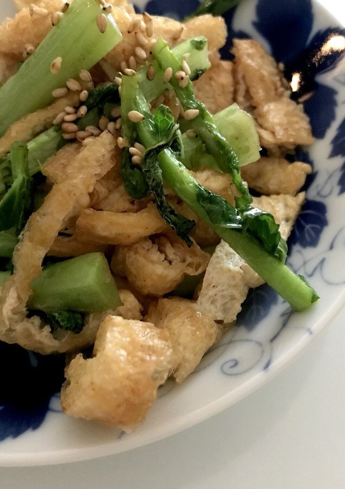 大根の葉と油揚の炒め物-レシピのメイン写真