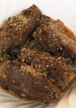 こんにゃくとチーズの牛肉巻き-レシピのメイン写真