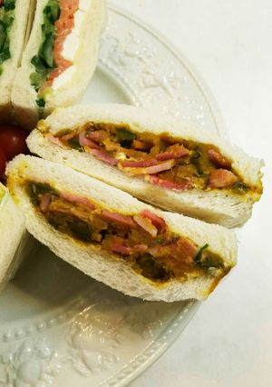 かぼちゃの煮物アレンジ！サンドイッチ-レシピのメイン写真