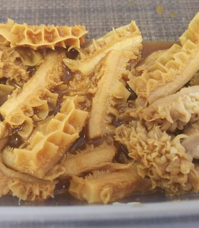 定番モツ・牛ハチノスの辛子醤油漬け by ペチペチペーチ