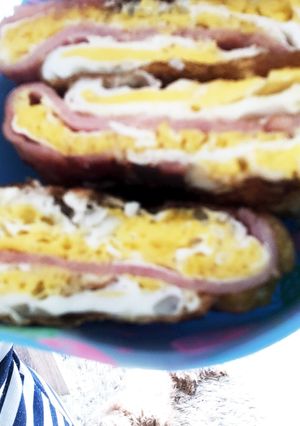朝ごはん、お弁当に最適！ハムエッグ-レシピのメイン写真