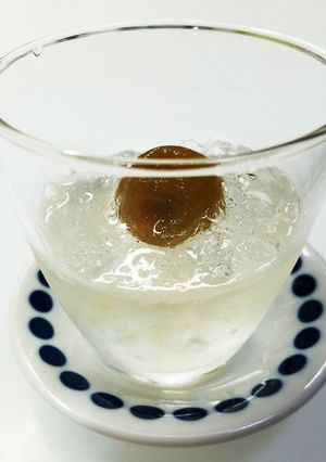 さっぱり美味しい♪ゼリーの梅シロップかけ-レシピのメイン写真