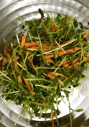 作り置き 豆苗と人参のナムル-レシピのメイン写真