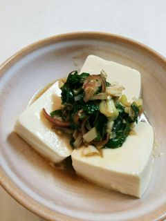 みょうがと大葉と白ネギのせ冷奴-レシピのメイン写真