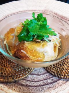 ひんやり☆きのこジュレの揚げ出し豆腐-レシピのメイン写真