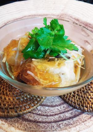 ひんやり☆きのこジュレの揚げ出し豆腐-レシピのメイン写真
