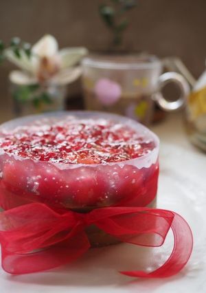佐藤錦のチョコヨーグルトムース♪-レシピのメイン写真