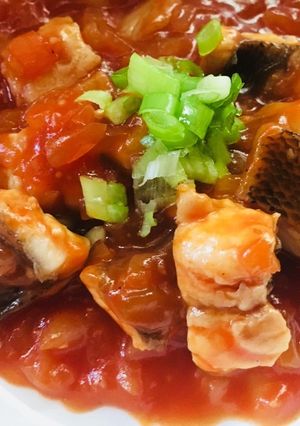 イサキの辛くないエビチリ風-レシピのメイン写真