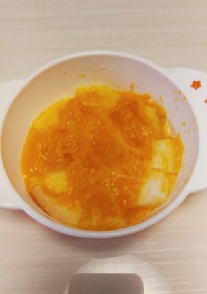 離乳食中期カボチャのパン粥-レシピのメイン写真