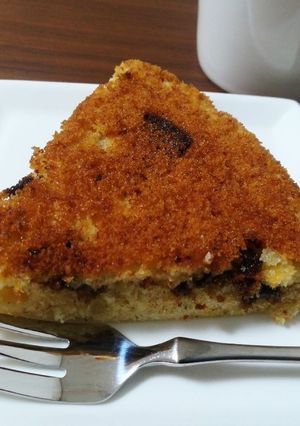 フライパンで☆簡単チョコバナナケーキ-レシピのメイン写真