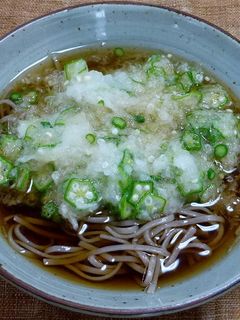 冷たいオクラおろしそば-レシピのメイン写真