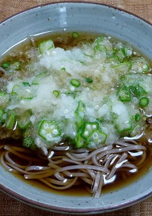 冷たいオクラおろしそば-レシピのメイン写真