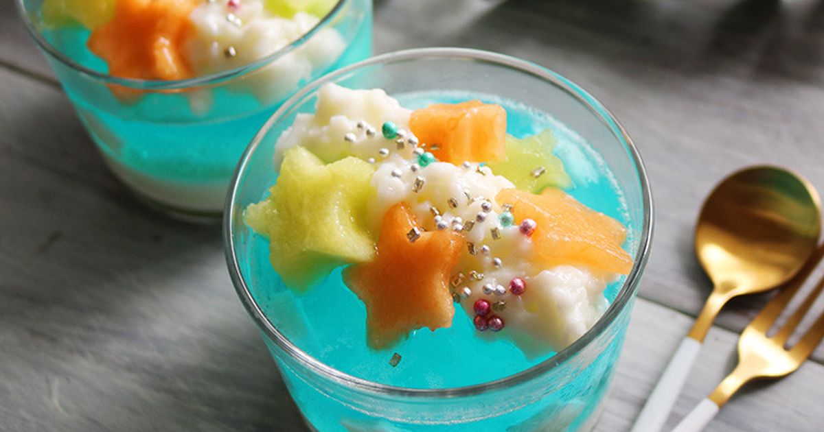 天の川トッピング きらきら七夕ゼリー by アンジェ公式キッチン