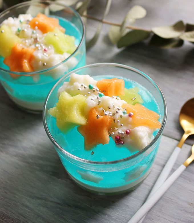 天の川トッピング きらきら七夕ゼリー by アンジェ公式キッチン