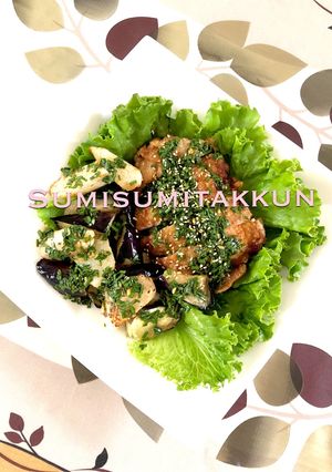鶏もも肉と茄子と長芋のサッパリ揚げ☆-レシピのメイン写真