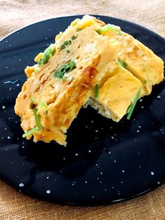 顆粒出汁で料亭の味!三つ葉の厚焼き卵-レシピのメイン写真