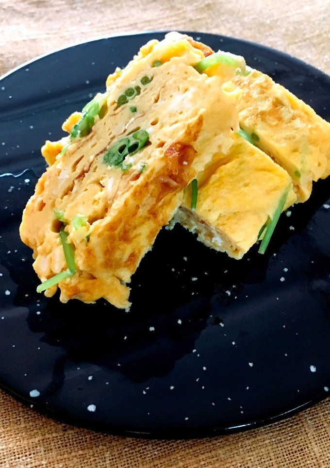 顆粒出汁で料亭の味！三つ葉の厚焼き卵-レシピのメイン写真