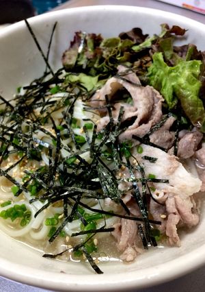 簡単！激ウマ！さっぱり豚の冷しゃぶうどん-レシピのメイン写真