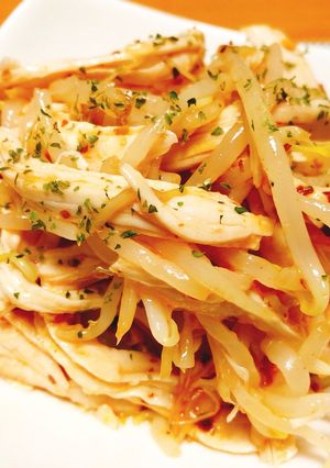 鶏むね肉ともやしのチリソース-レシピのメイン写真