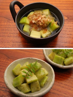 ズッキーニの白だし煮&木の芽和え-レシピのメイン写真