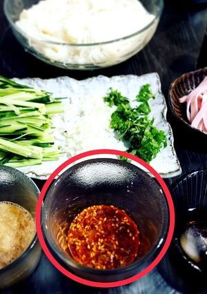 パパッとラー油とザーサイのそうめんつゆ-レシピのメイン写真