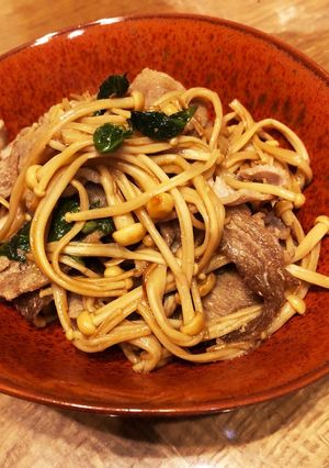 大葉香る☆えのきと豚肉のポン酢炒め-レシピのメイン写真