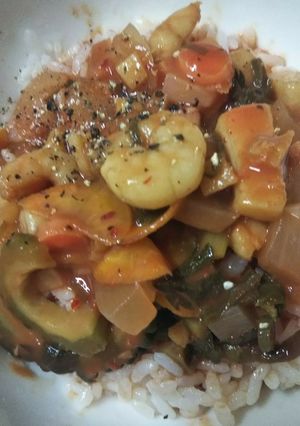 エビイカチリ丼（血管ダイエット1250）-レシピのメイン写真