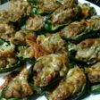 オーブンで焼くピーマンの肉詰め