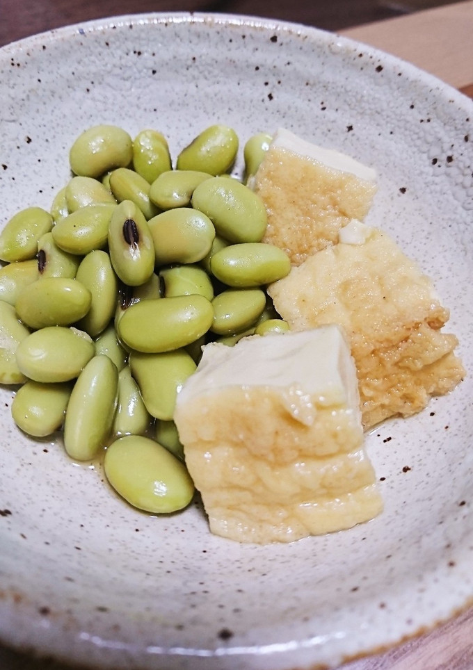 厚揚げと枝豆の簡単煮物♡-レシピのメイン写真