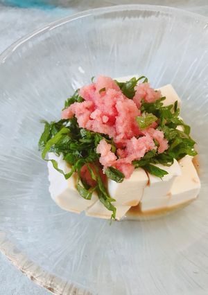 簡単！ポン酢で食べる 豆腐のたらこのせ-レシピのメイン写真