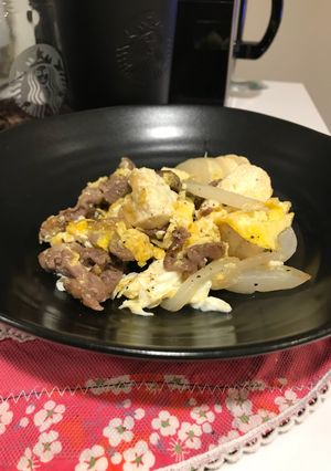 牛肉と豆腐の卵炒め-レシピのメイン写真