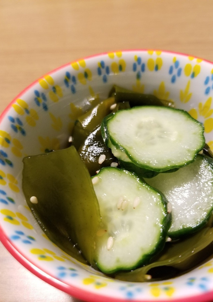 きゅうりとワカメの酢の物☆-レシピのメイン写真