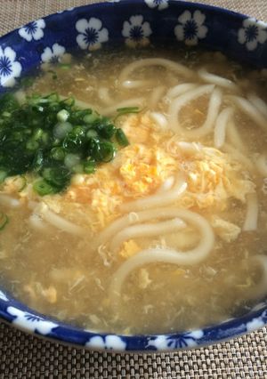 卵とじうどん「長寿牡蠣だし」-レシピのメイン写真