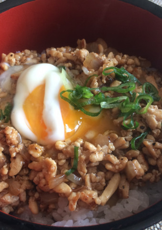そぼろ丼（長寿牡蠣だし）-レシピのメイン写真