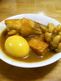 鶏手羽と卵と厚揚げのカレー煮-レシピのメイン写真