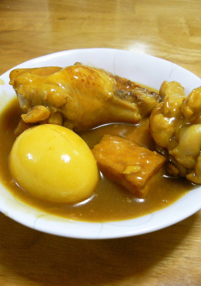 鶏手羽と卵と厚揚げのカレー煮-レシピのメイン写真