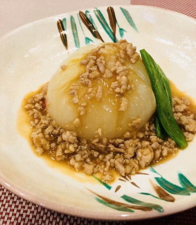 新玉ねぎのピリ辛そぼろあんかけ by マルゼン薬局＊栄養士