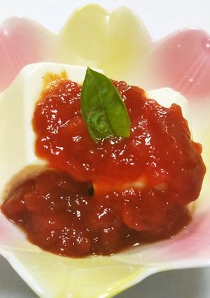 豆腐を和風トマトジュレで-レシピのメイン写真