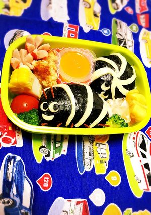 キャラ弁 簡単 だんごむし-レシピのメイン写真