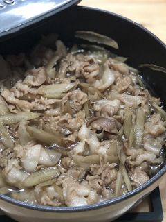 豚バラと牛蒡のしぐれ煮-レシピのメイン写真