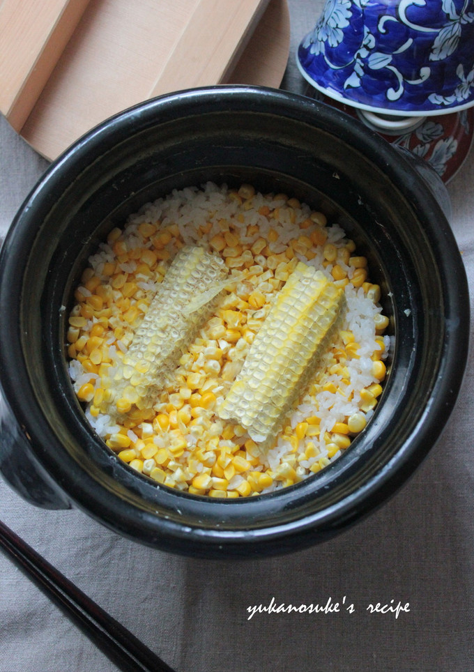 土鍋でとうもろこしご飯-レシピのメイン写真