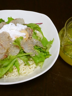 鯛のカルパッチョ風♪冷やしラーメン-レシピのメイン写真